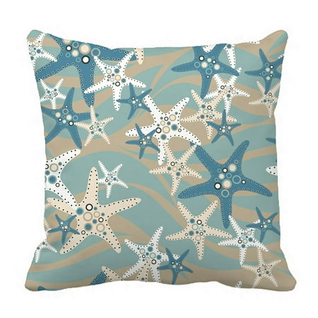 - ZKGK Starfish on the Beach Pillowcase Home Decor Pillow Cover Case Cushion Two Sides 18x18 Inches