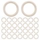 thumbnail image 2 of 30 piezas de anillos de madera de 70 mm, anillos de madera Círculos de madera para, colgador de plantas de macramé, adornos y joyería Mak, 2 of 5