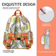 thumbnail image 5 of Pineapple Print Backpack, Functional Waterproof Lightweight Bag with Buckle, Spacious Multi-Compartment Storage, Great Gift Choice, 5 of 6