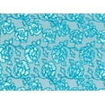 thumbnail image 2 of Zelouf Janine Ribbon Embroidered Lace  , Sewing, DIY, Crafts Fabric by the Yard, Teal, 7 Yard, 2 of 2
