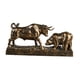 thumbnail image 3 of Estatua de toro y oso, 11 x 3 x 5,3 pulgadas, colección Feng Shui, escultura animal Color bronce, 3 of 9