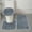 Light Grey, variant on ERDOUY 3 Piece Grey Bathroom Rugs Set 50*80cm, Soft Silk-Fleece Polyester Bath Mats for Floor Protection & Comfort