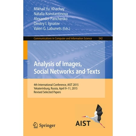 Analysis of Images, Social Networks and Texts - (Best Database For Social Network)