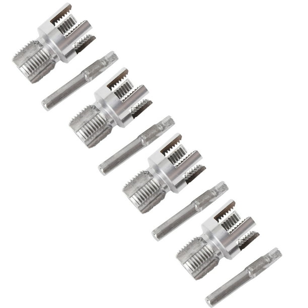 Kit De Enhebrador De Tuberías De PVC, Corte Rápido De Roscas Pequeño Nivel Profesional Sellado Antideslizante Incisivo Interno Externo Herramienta De Roscado De Tuberías Acero