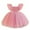 Pink, variant on Holloyiver Baby Clothes Girls Embroidery Rhinestone Bowknot Birthday Party Gown Long Dresses mesh princess dress children's performance princess dress for girl for 6M-5Y