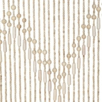 ANMINY Handmade Beaded Curtain for Doorway Bamboo Wooden Door Beads Curtain Hanging Room Divider Hippie Curtain for Hallway Window Boho Rustic Home Store Decor, 35.5 x 75 Inches Natural, 52 strands