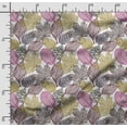 thumbnail image 2 of Soimoi Leaves Print,Cotton Poplin, Sewing Fabric Sold by The Yard 42 Inch Wide,Sewing Craft Quilting/Quilt Making Fabric, Purple, Pink, Black, 2 of 5