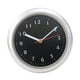 thumbnail image 3 of Reloj de baño con ventosa, resistente al agua, moderno, para decoración del hogar y la sala de estar. Plata Negro, 3 of 8