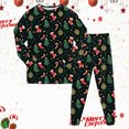 thumbnail image 2 of NOLDARES Little Boys Girls' Christmas Pajamas Sets Toddler Pjs Kids Print Sleepwear Fall Winter 2 Piece Long Sleeve Top Pjs Set(D008-AG), 2 of 9