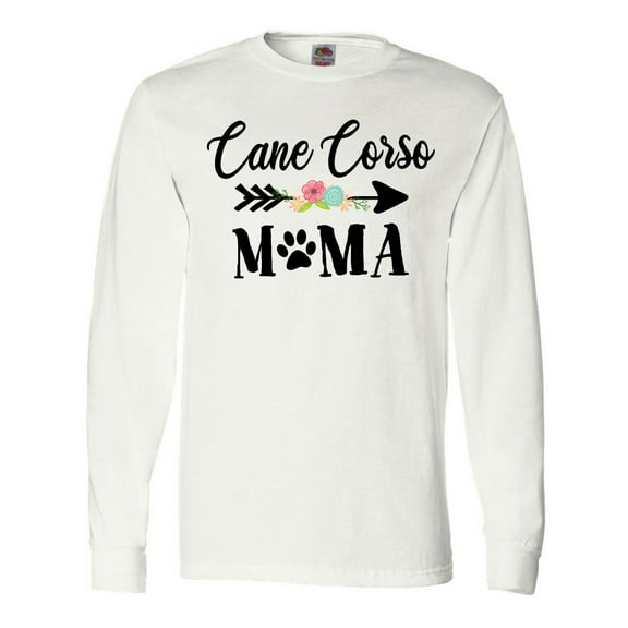 Inktastic Cane Corso Mama with Flowers and Arrow Long Sleeve T-Shirt