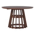thumbnail image 1 of Walker Edison Table à Manger Moderne en Bois 48 Pouces avec Base à Piédestal Marron, 1 of 12
