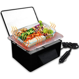 BLUELK Electric Lunch Box for Car and Home,Portable Food Warmer, Reusable  Lunch Bag, with Spoon Fork, 1.5L Large Capacity
