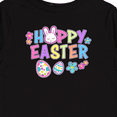 thumbnail image 4 of Inktastic Happy Easter with Bunny Face and Easter Eggs Girls Long Sleeve Toddler T-Shirt, 4 of 5