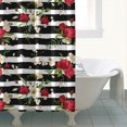 thumbnail image 4 of Pioneer Flower Floral Print Pattern Shower Curtain 72"x84" ,Bathroom Decorative Shower Curtains Set with 12 Hooks,Modern Waterproof Washable Shower Curtain, 4 of 6
