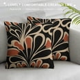 thumbnail image 3 of Fenyluxe Floral Pillow Covers, Botanical Neutral Plant Decorative Throw Pillow Cover, Abstract Bohemian Flower Plant for Sofa Bed Girls Room Home Decor Pillowcase 24x24in, 3 of 5