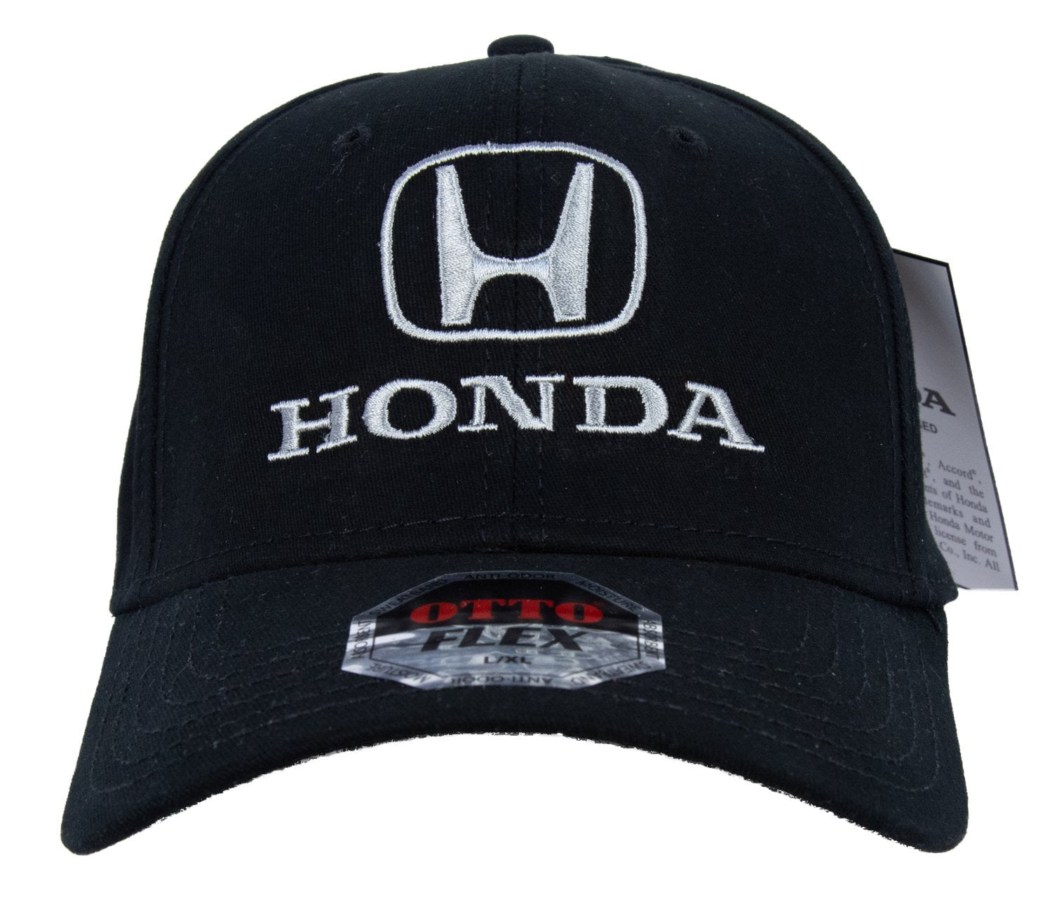 Honda Black Brushed Flex Adult Hat - L/XL