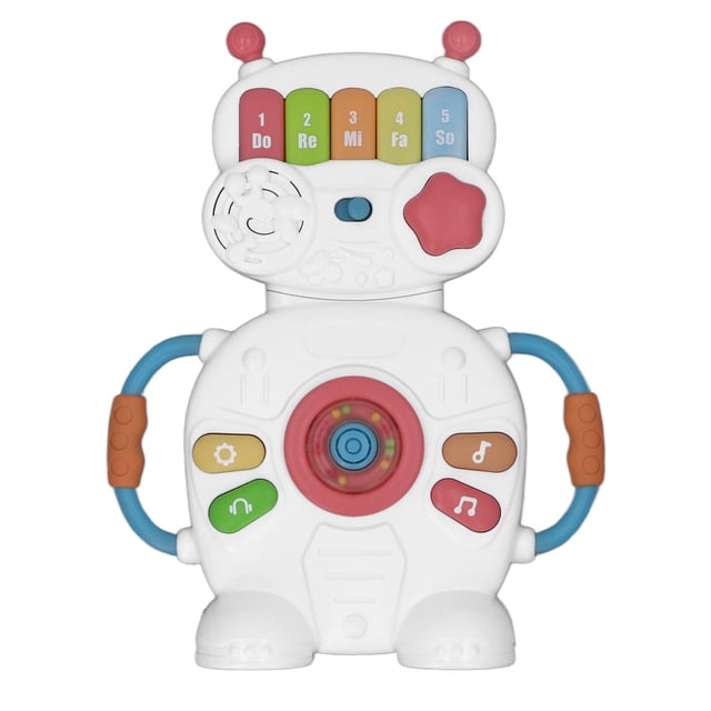 Juguete de piano robot musical con tres modos de reproducción, instrumentos musicales de educación temprana para niños.