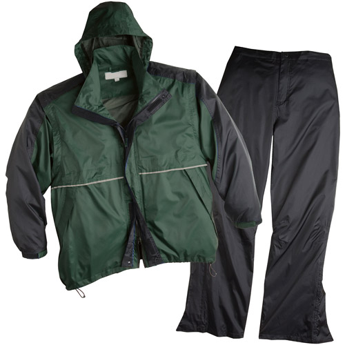 Golf Rain Suit with Convertible Jacket, Hunter Green