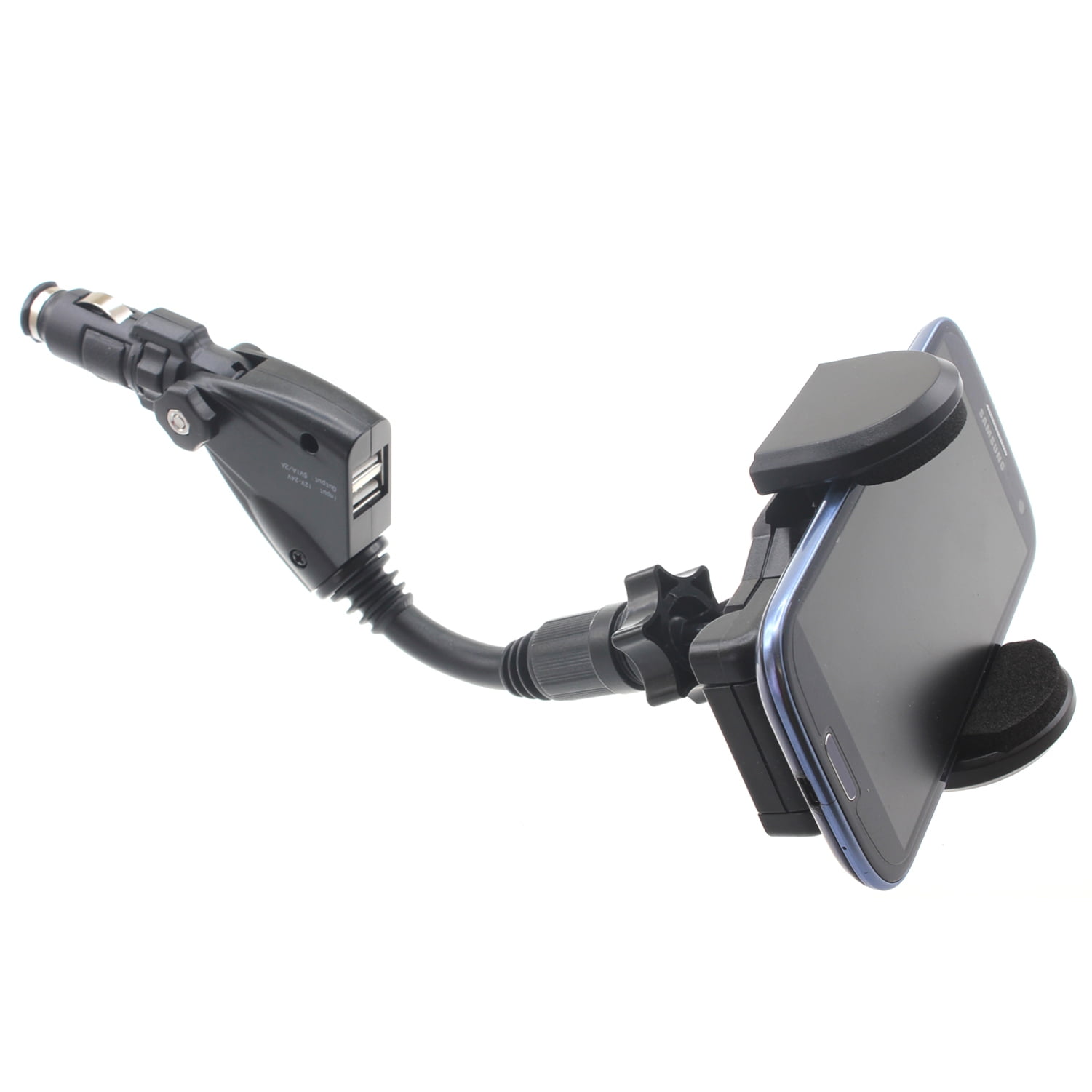 Charger Car Mount for Jitterbug Smart3 Phone Holder DC Socket USB Port Cradle Rotating R1G