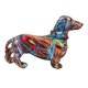 thumbnail image 3 of Resin Dachshund Statue Graffiti Dachshund Figurine Dazzling Painted Dog Decoration, 3 of 3