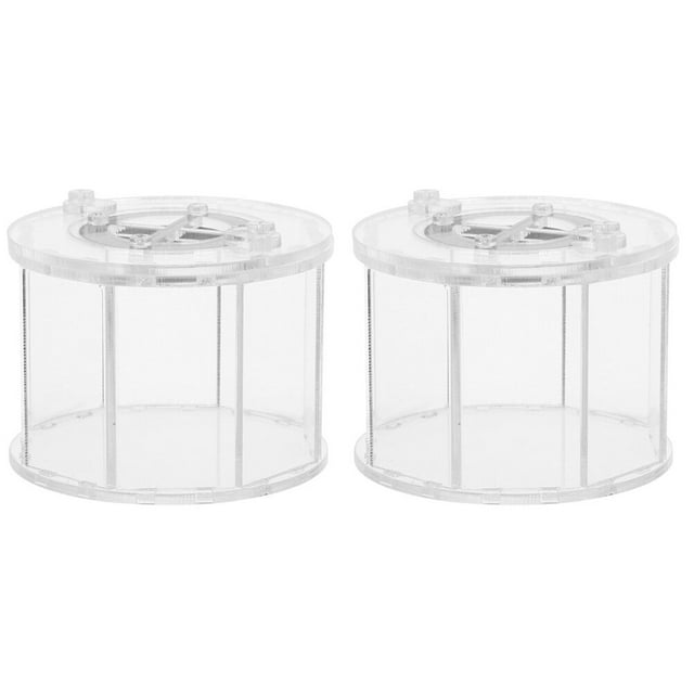 Shisuyan 2Pcs Cricket Keeper Insect Feeding Box Reptile Observation Box Reptile Feeding Case