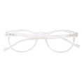 thumbnail image 1 of grinderPUNCH Lunettes de Lecture Rondes Ovales Légères pour Hommes et Femmes Lunettes de Lecture +3,00, Transparent, 1 of 5