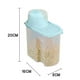 thumbnail image 2 of Contenedor de plástico sellado para almacenar granos | Abertura grande para verter fácilmente | Caja transparente para almacenar alimentos secos | Recipiente hermético y a prueba de insectos p, 2 of 2