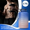 thumbnail image 2 of Botella de agua motivacional Soidarity de 3,78 L con marcador de tiempo Azul Rosado, 2 of 6