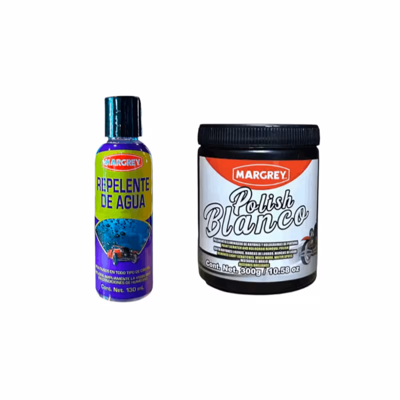 thumbnail image 1 of Combo Cuidado de Cristales y Pintura | Repelente de Agua 130 ml + Polish Blanco 300 g, 1 of 1