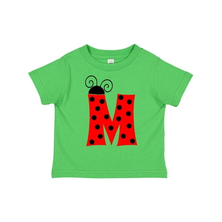 

Inktastic Cute Lady Bug Initial M Gift Toddler Boy or Toddler Girl T-Shirt