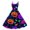 Multicolor, variant on Halloween Cocktail Dresses for Women Pumpkin Ghost Witch Graphic Cocktail Dresses Oversized Crewneck 50's Dress Sleeveless Black Spaghetti Strap Clothes Black S