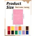 thumbnail image 2 of 12Pcs Felt Non Woven Fabric Rectangle Thin Felt Fabric Sheets Mixed Color Patchwork Craft Supplies for Crafts DIY Patchwork Sewing Projects Decoration 285x180x1mm colorful DIY, 2 of 3