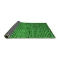 thumbnail image 2 of Ahgly Company Indoor Square Abstract Emerald Green Modern Area Rugs, 5' Square, 2 of 4