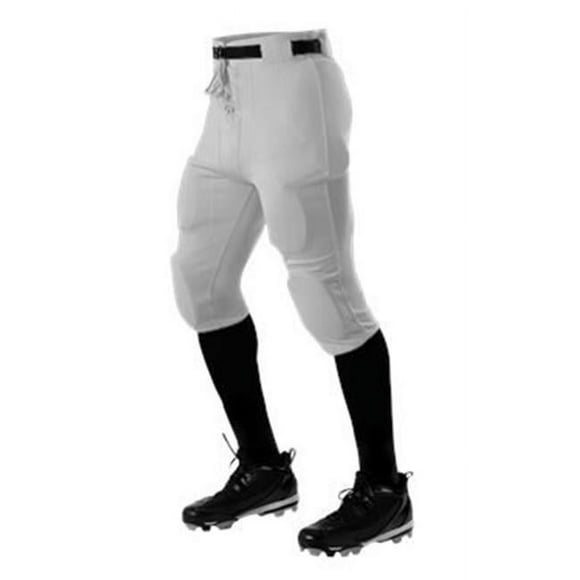 Alleson Athletic B41885004 Practice Football Pants&#44; White - Medium