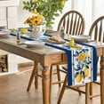 thumbnail image 3 of Sm:)e Lemon Summer Table Runner,Summer Holiday Tasty Fruit Healthy Fruit Vintage Watercolor Rustic Botanic Table Cover,12 x 18 Inch, 3 of 6