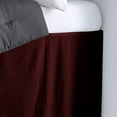 thumbnail image 2 of Dorm Room Bed Skirt - College Dual Tone Dorm Bed Skirt - Two Tone Dorm Bedskirts - College Long Dorm Room Bed Skirt - Brushed Microfiber Two Tone Bedskirts - Twin-XL - 50" Drop, Wine, 2 of 2