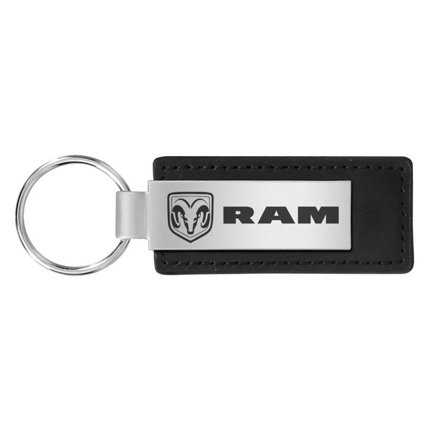 AuTOMOTIVE GOLD Dodge Ram Leather Keychain (Black)