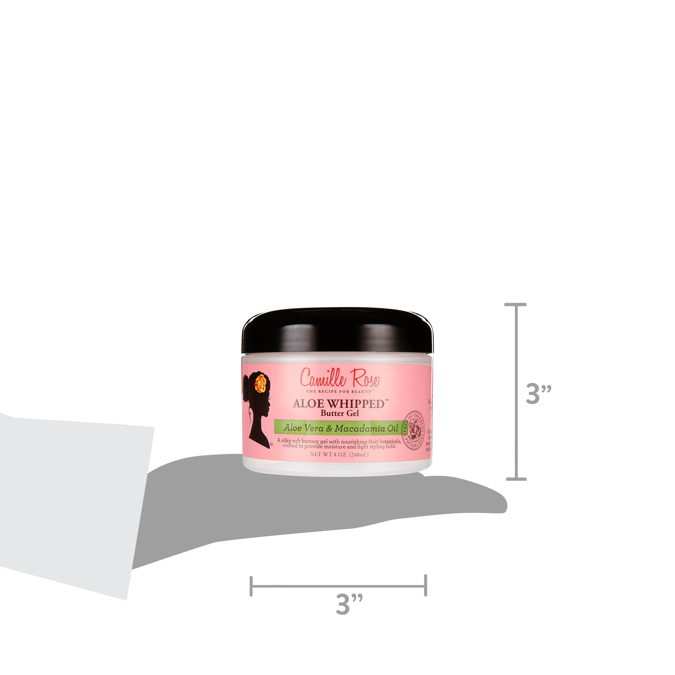 Camille Rose Aloe Whipped Butter Nourish & Condition Hair Styling Gel with  Macadamia Seed Oil & Almond Extract, 12oz