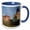 Blue/White, variant on 3drose, Split Rock Lighthouse - Us24 Pha0154 - Peter Hawkins, 11oz Two-tone Black Mug