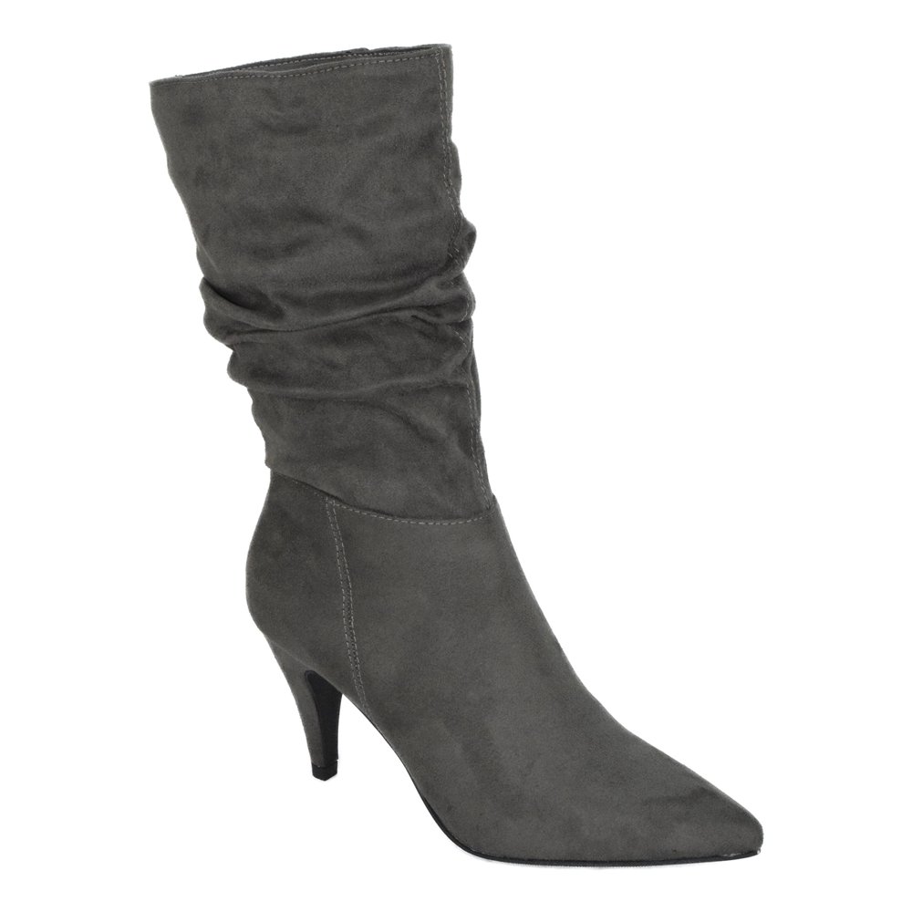 gray boots wide width