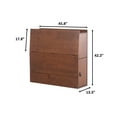 thumbnail image 6 of Memomad Bali Twin Size Storage Bookcase Freestanding Headboard with 3 Doors, Caramel, 6 of 17