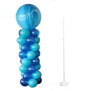 BALSA CIRCLE BalsaCircle 2 White Plain 8 feet Balloon Columns Stands Kit Set Party Wedding Birthdays