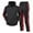Black, variant on TBWNWG Men's Autumn Winter Casual Two Piece Set Fashion Zipper Sweater and Joggers Activewear Outfit,Sizes L