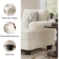 thumbnail image 4 of 91" Lawson Sofa with  Deep Seats, Mid- 3- Sofa Couch for Living Room, Apartment, Lounge - White, 4 of 8