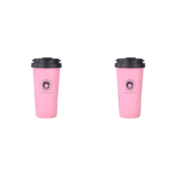 Taza de café ecológica Toystoory de Acero inoxidable 500ml rosa