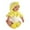3-Yellow: 1PC Romper Hoodie + 1 Pair shoes, variant on Toddler Boy Easter Outfit Chicken Romper Hooded Bodysuits Easter Baby Sister Newborn Outfit 12-18 Months