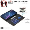 thumbnail image 3 of for Samsung Galaxy S24 Wallet Flip Case, Luxury Premium PU Leather Card Slots Strong Magnetic Closure Kickstand RFID Blocking Phone Case Cover for Samsung Galaxy S24 - Black, 3 of 8