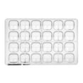 thumbnail image 2 of Greyas CM 3898 Louis Amado Clear Polycarbonate Chocolate Mold Candy Mould with 24 Square-Dome Cavities 36mm x 36mm x 15.9mm High, 2 of 6