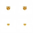 thumbnail image 2 of 14K Gold Plated 925 Silver Hypoallergenic Earring Backs Replacement 2 Pairs, 2 of 10