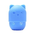 thumbnail image 2 of Washable Reusable Cat Shape Makeup Sponge Holder Cosmetic Sponge Drying Holder Rack Silicone Case, 2 of 7